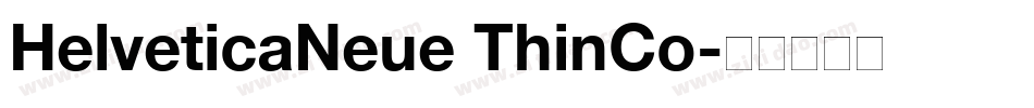 HelveticaNeue ThinCo字体转换